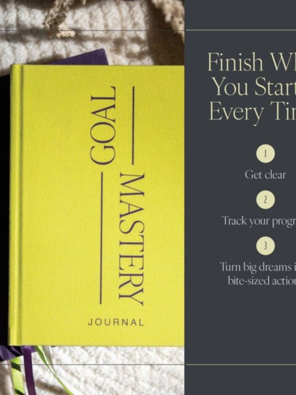 90 Days Goal Mastery Journal Guided Planner Habit Tracker Mindfulness Goals